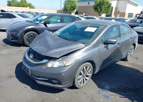 2015 Honda Civic Ex-L z USA, uszkodzony, nr VIN 19XFB2F91FE200567